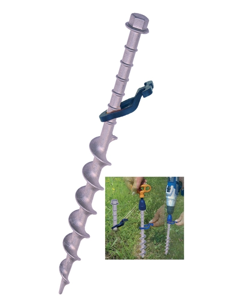 Set 2pz picchetto filettato LA    (Peggy Peg PP13)