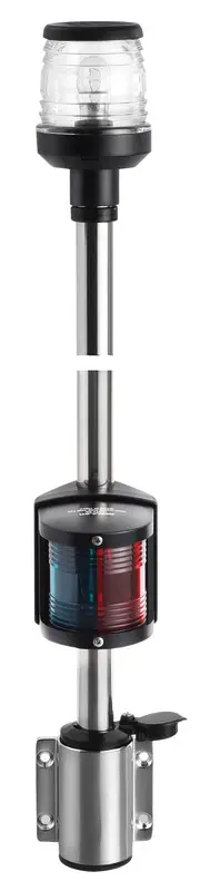 Asta combinata parete 100 cm nera