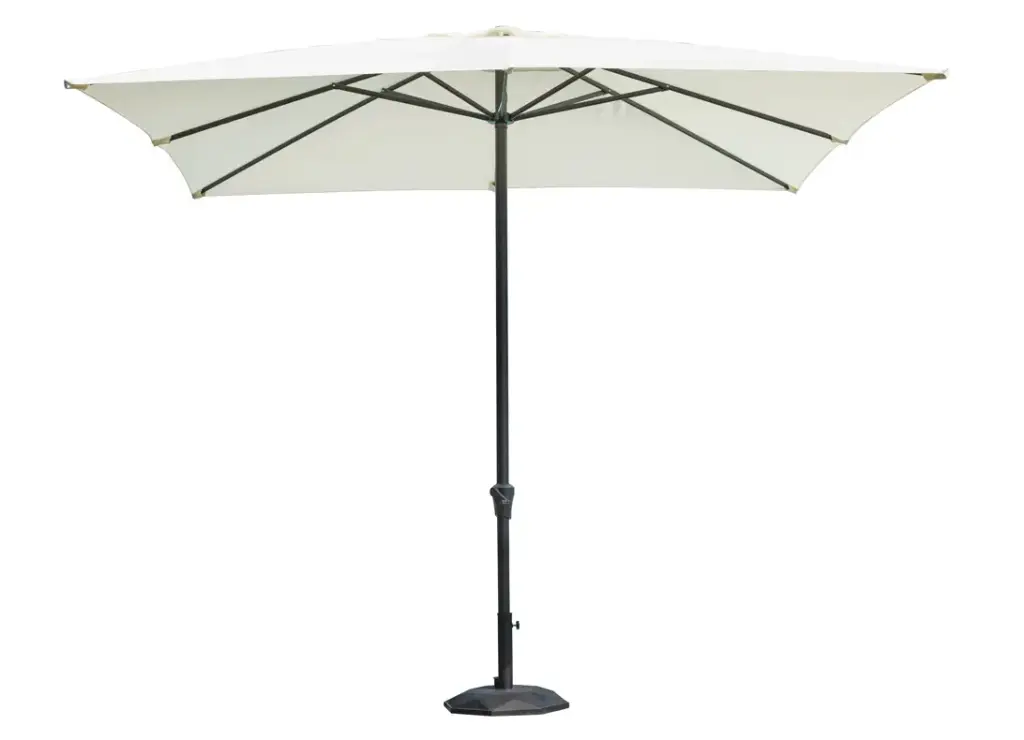 OMBRELLONE MONTANA 3X3 ANTRACITE TELO ECRU CON MANOVELLA