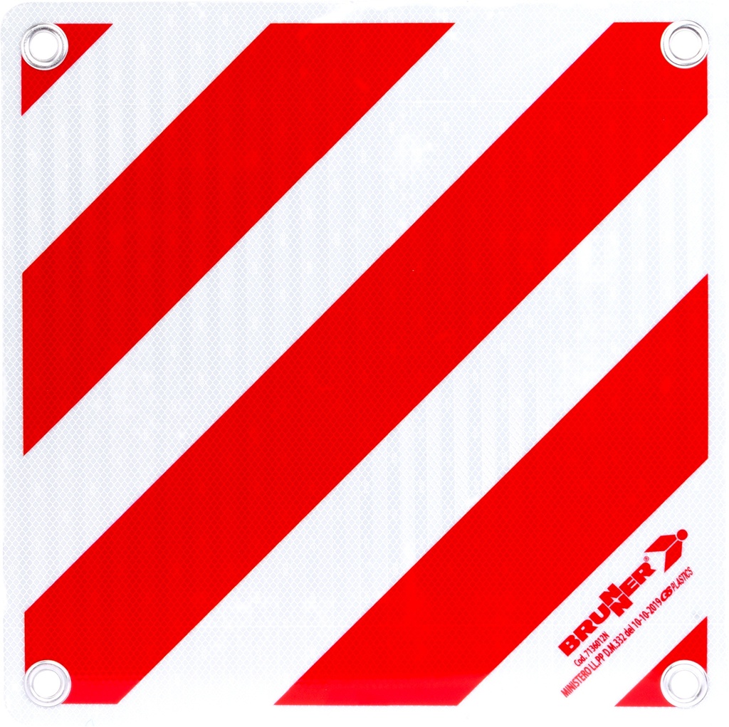 Cartello carichi sporgenti    Zebra Alu