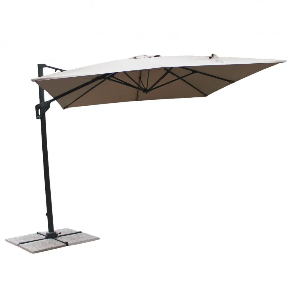 OMBRELLONE GARNET NERO P/L 3 X 3