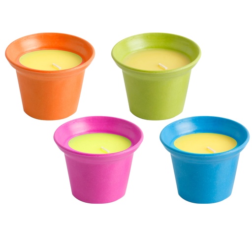 [PX10198] Candela alla citronella S    in vasetto melamina