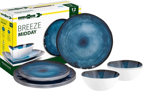 [PX10819] MELAMINA SET MIDDAY BREEZE (12PZ)