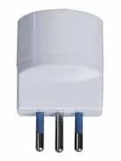 [A64419] ADATTATORE SCHUKO SPINA 10A BIANCO EC30031