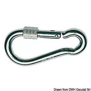 [A21610] MOSCHETTONE INOX CON VITE  8X80