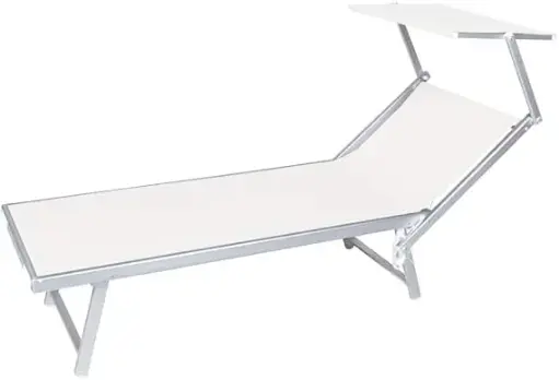 [11816] LETTINO ALLUMINIO RIMINI bianco 2 POS