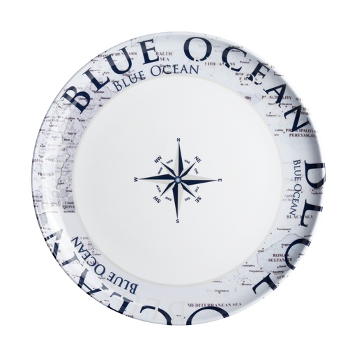 [A41413] Piatto piano Blue Ocean