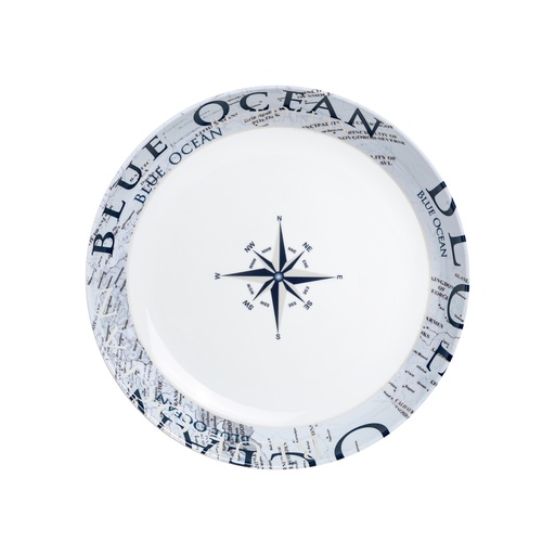 [A41414] Piatto fondo Blue Ocean