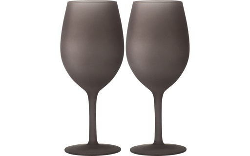 [PX11070] Bicchieri Wineglass Brownsatin    (2pz)
