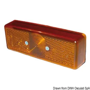 [PZ10512] Fanale d'ingombro catadiottro arancio