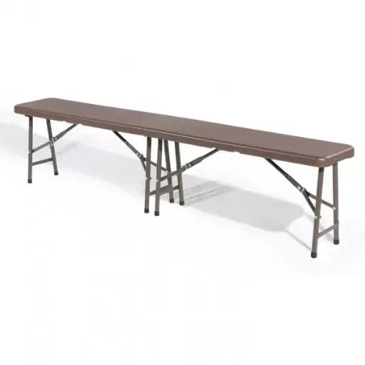 [PZ10651] PANCA CATERING PIEGHEVOLE MARRONE