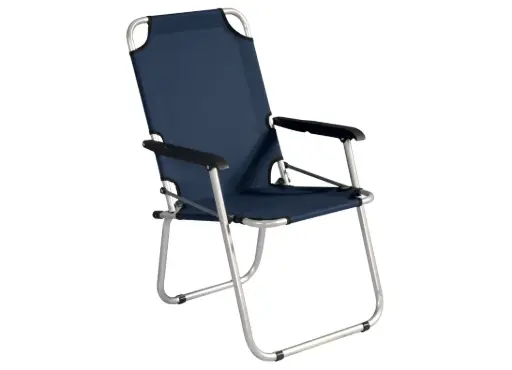 [PZ10814] SEDIA RELAX IN ALLUMINIO – BLU –